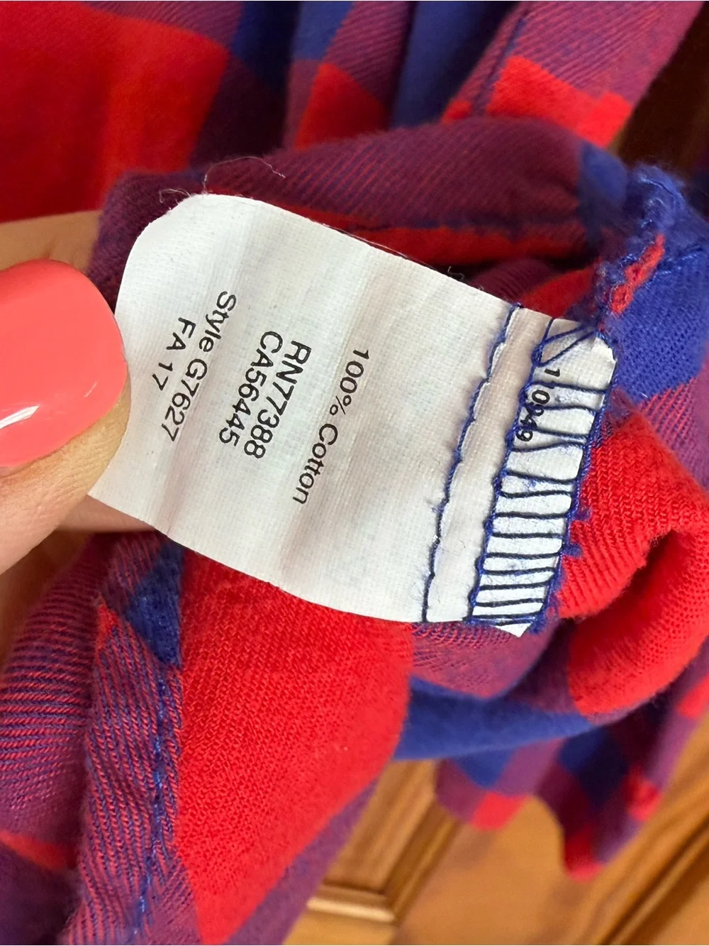 J. Crew Vibrant Red and Blue Buffalo Plaid Button-Down Shirt, Size Medium